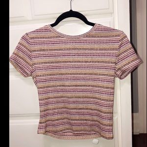 Garage Colourful Striped Tee